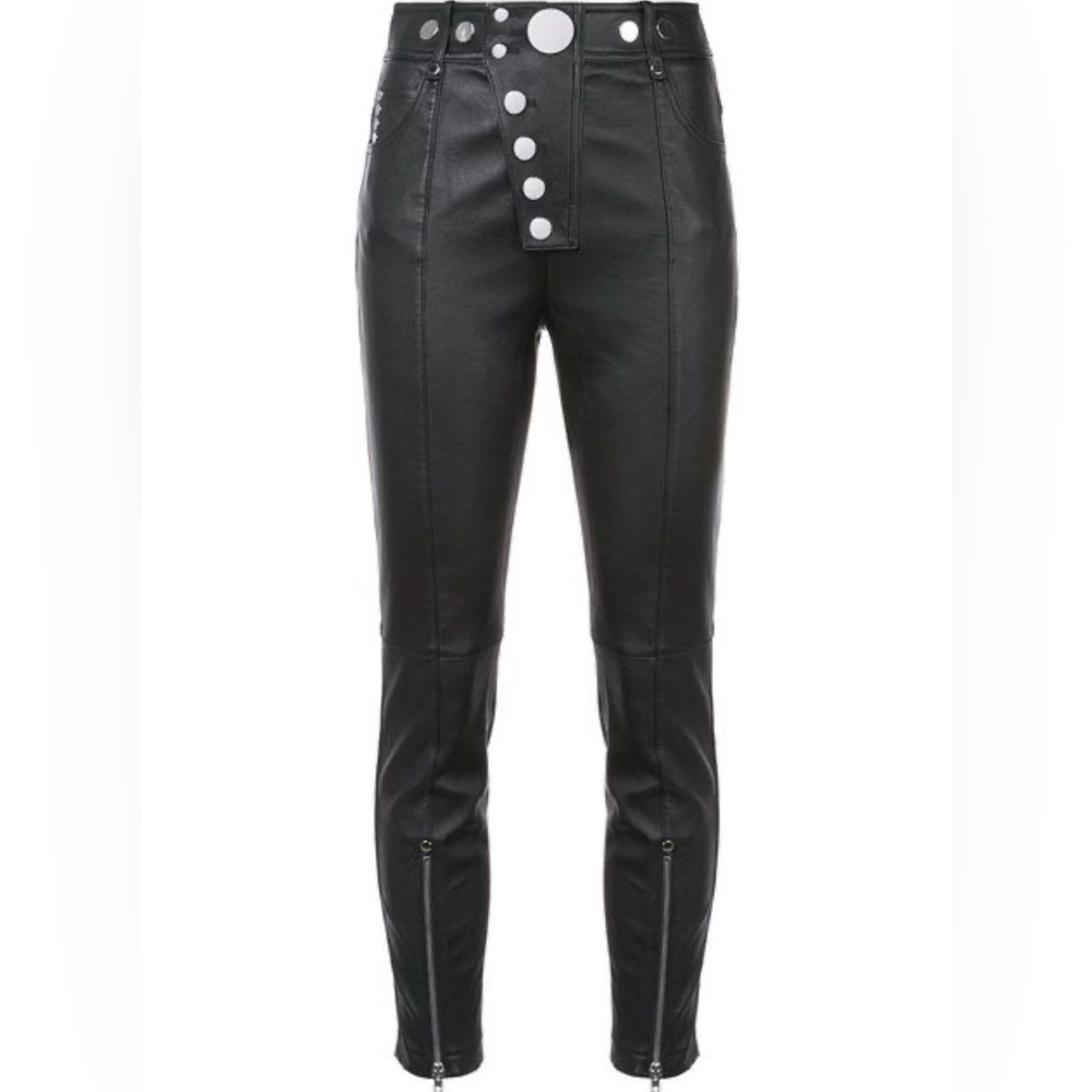 ALEXANDER WANG Leather Skinny Leg Pants Size US 8